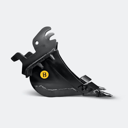 Excavator Bucket: Trenching Bucket, 5 ton – 6 ton Excavator - 8" - Kubota 50–60 wedge - Bully Dog Equipment