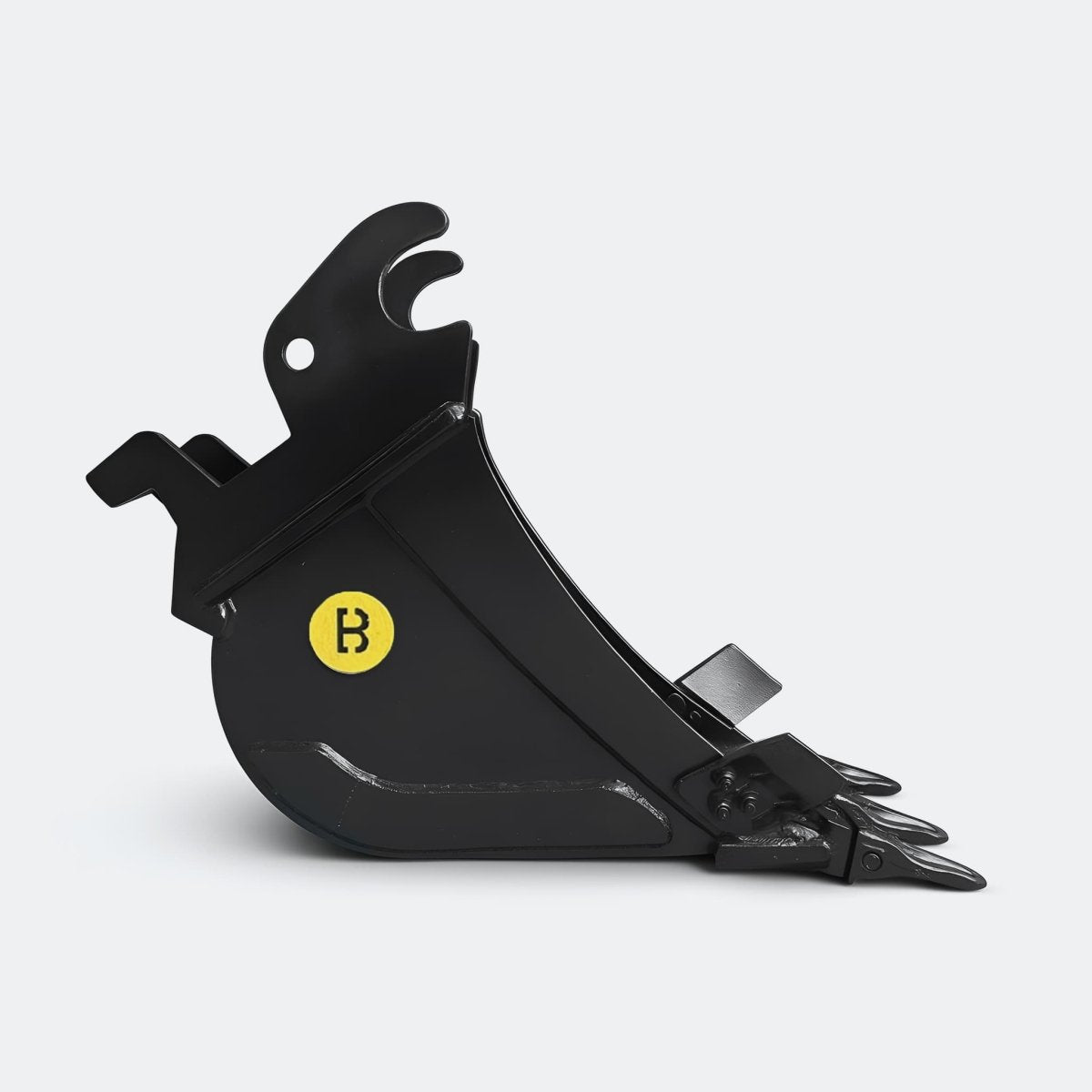 Excavator Bucket: Trenching Bucket, 5 ton – 6 ton Excavator - 12" - Kubota 50–60 wedge - Bully Dog Equipment