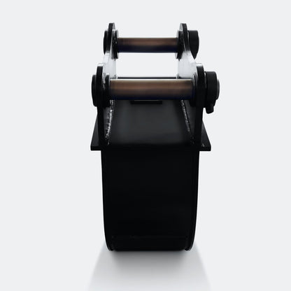 Excavator Bucket: Trenching Bucket, 7 ton – 10 ton Excavator - 12" - Yanmar 70–100 pins - Bully Dog Equipment