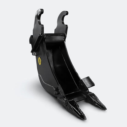 Excavator Bucket: Trenching Bucket, 7 ton – 10 ton Excavator - 12" - John Deere 70–100 wedge (WBM 80) - Bully Dog Equipment