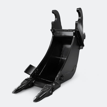 Excavator Bucket: Trenching Bucket, 7 ton – 10 ton Excavator - 12" - John Deere 70–100 wedge (WBM 80) - Bully Dog Equipment