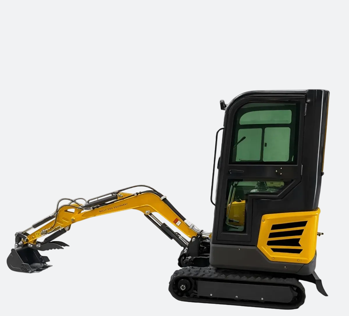 Huayee 18C Enclosed Cab Mini Excavator | Kubota Diesel | Vancouver - | Bully Dog Equipment