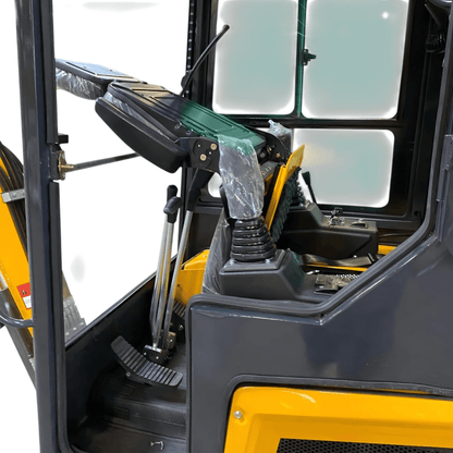 Huayee 18C Enclosed Cab Mini Excavator | Kubota Diesel | Vancouver - | Bully Dog Equipment