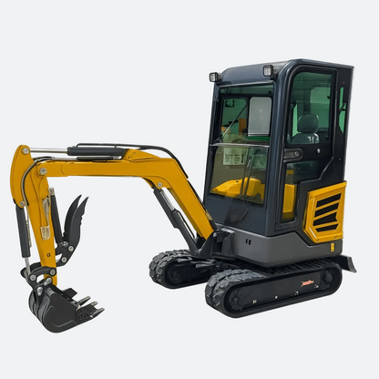 Huayee 18C Enclosed Cab Mini Excavator | Kubota Diesel | Vancouver - | Bully Dog Equipment