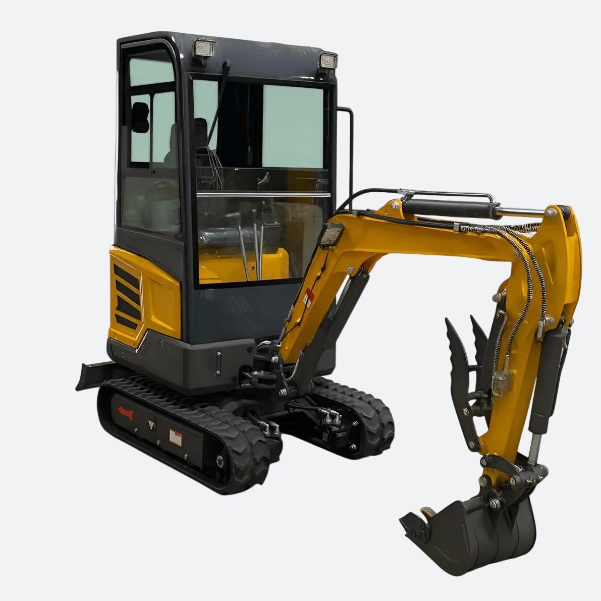 Huayee 18C Enclosed Cab Mini Excavator | Kubota Diesel | Vancouver - | Bully Dog Equipment