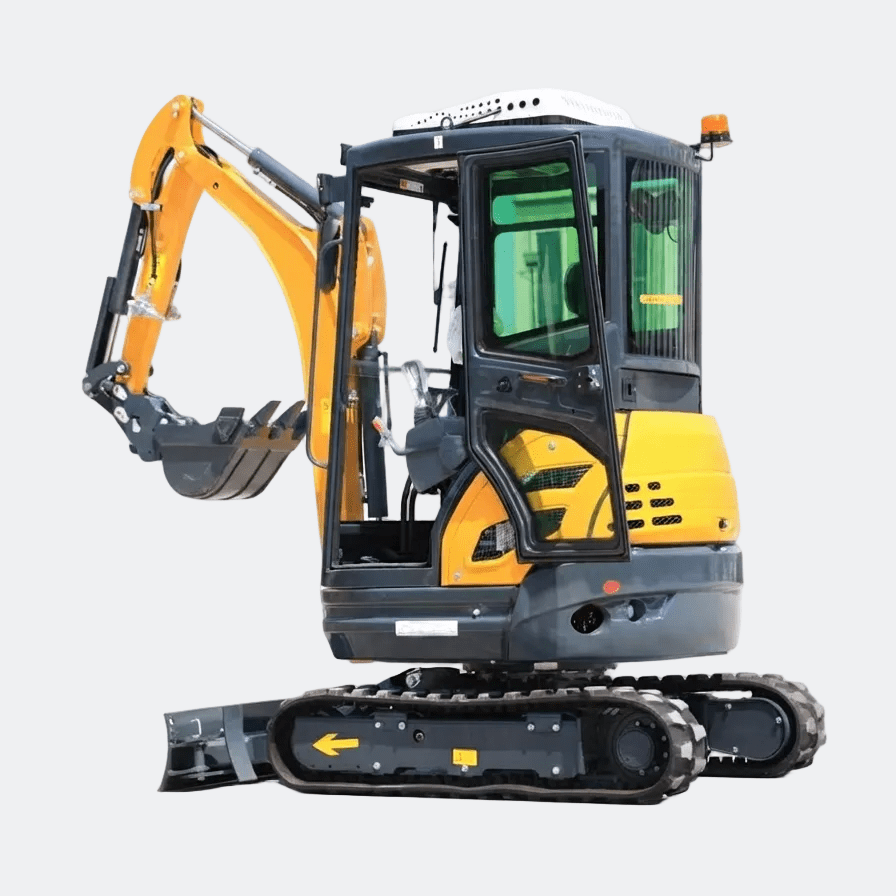 Huayee HY25U 2.5 Ton Enclosed Cab Mini Excavator | Kubota Diesel | Ontario – Photo 3
