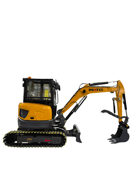 Huayee HY40S Closed Cab Excavator with Kubota Engine AC in Cab Heater - | Bully Dog Equipment