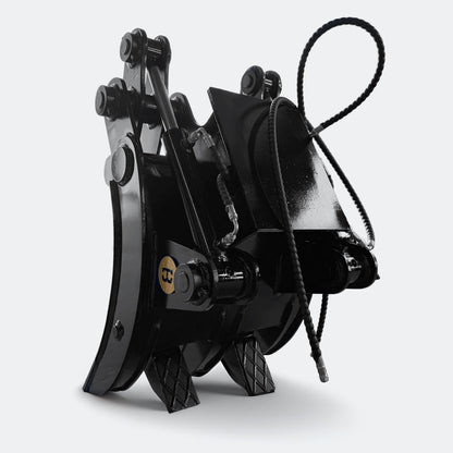 Non Rotating Hydraulic Log Grapple, 4 ton – 8 ton Excavator - 4 ton - John Deere 35–40 wedge (WBM 35) - Bully Dog Equipment