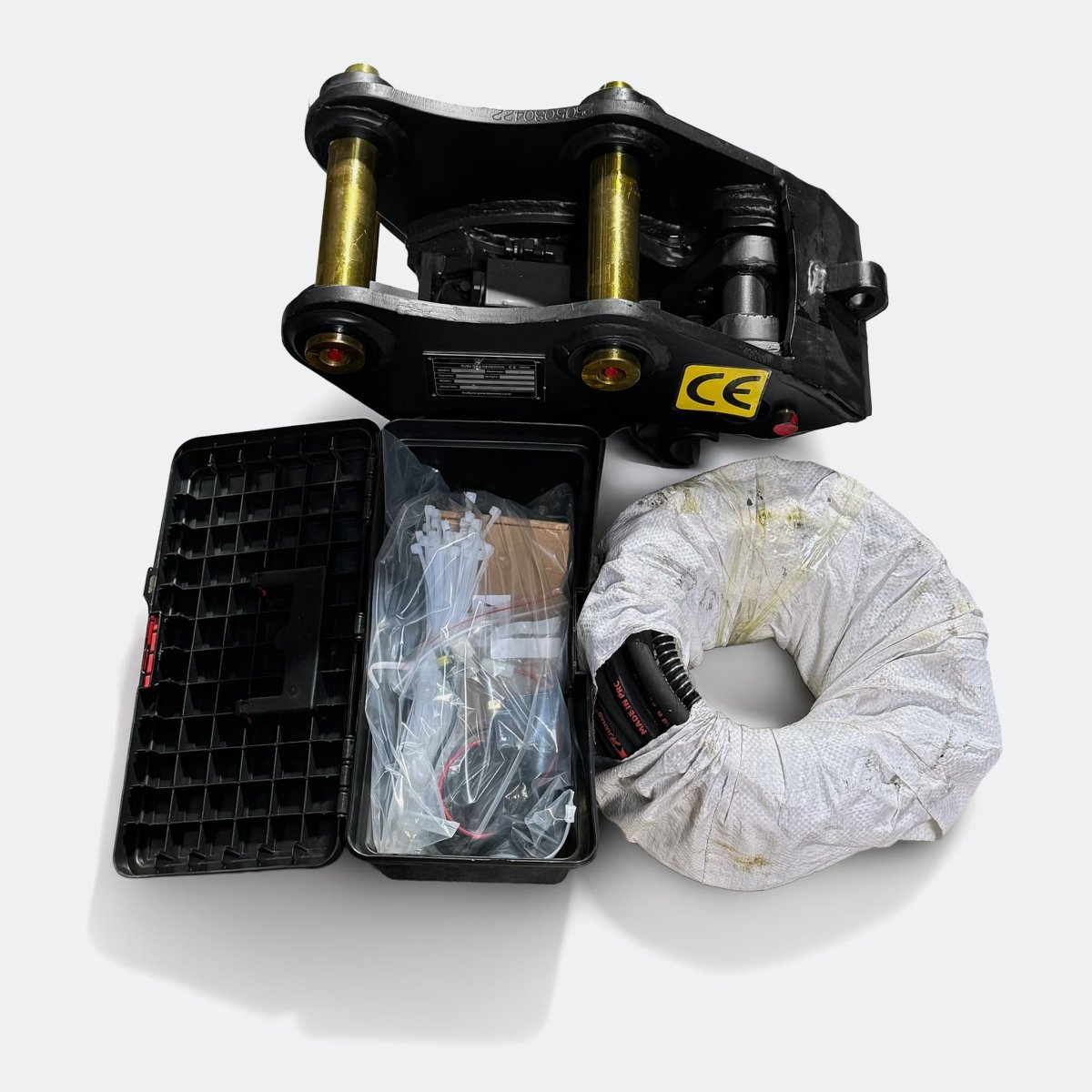 Quick Hitch Pin Grabber, 1.8 ton – 2.5 ton Excavator - Hydraulic - Caterpillar 301–302 pins - Bully Dog Equipment