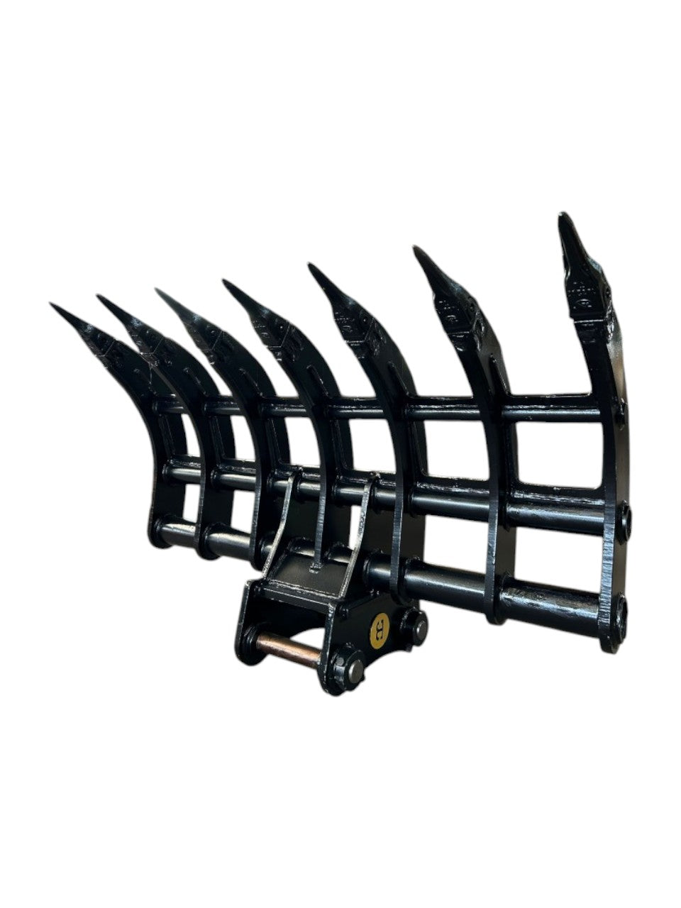 Image of 48" - 54" Brush Rake / Root Rake 6 Ton - 10 Ton Excavator with Wedge and Pin Couplers from Bully Dog Equipment.