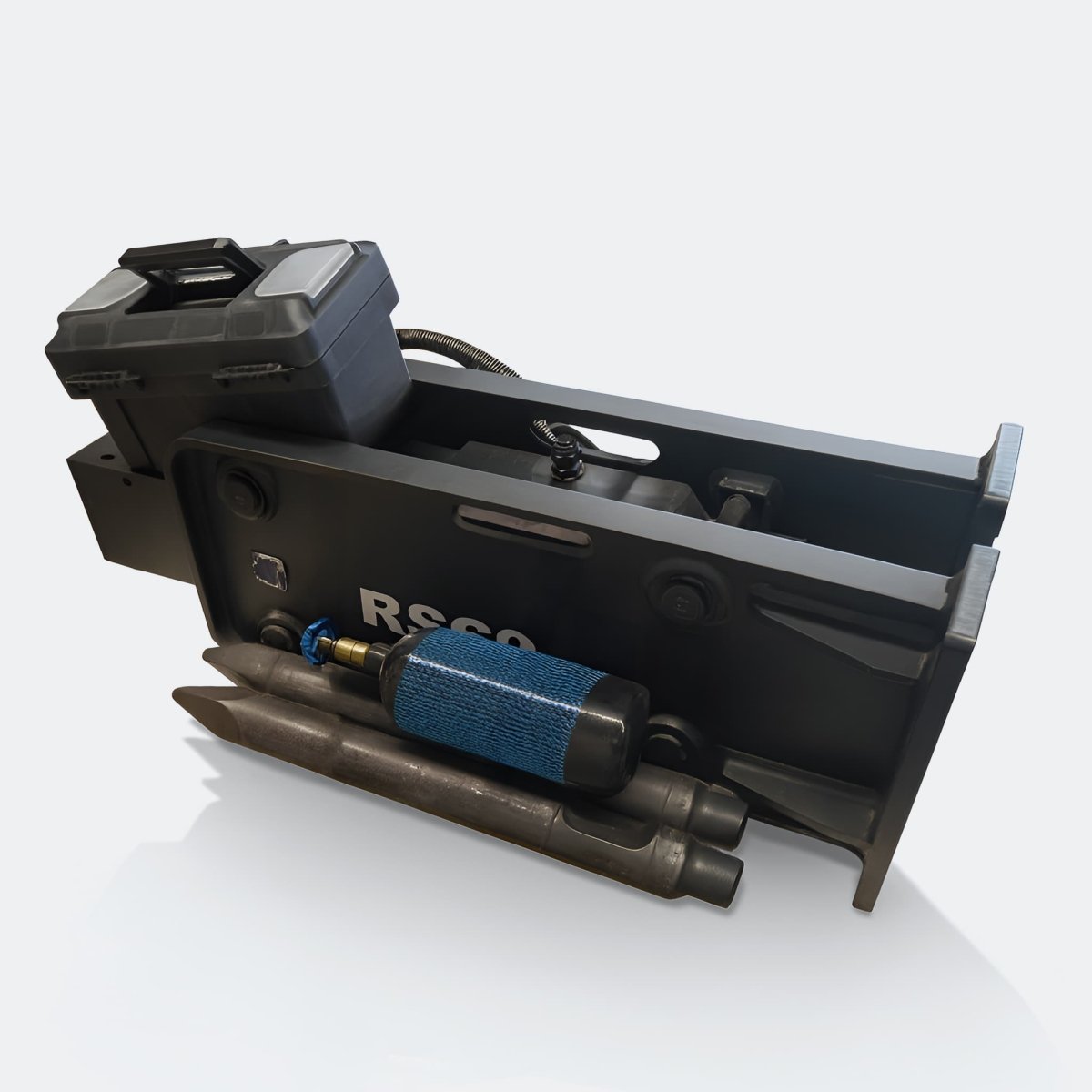 Rock Hammer, 2.5 ton – 4 ton Excavator - John Deere 26–40 wedge (WBM 35) - Bully Dog Equipment