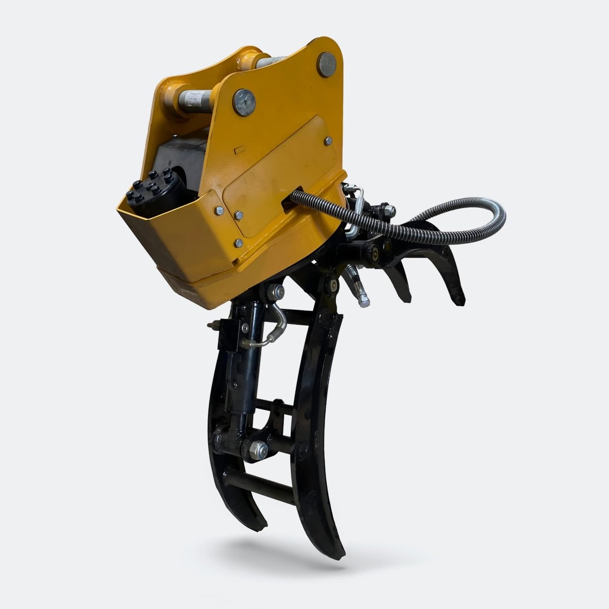 Rotating Hydraulic Log Grapple, 2.5 ton – 4 ton Excavator - John Deere 26–35 wedge (WBM 35) - Bully Dog Equipment